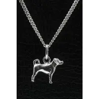 MOOYE ® - Collectie Zilveren Appenzeller sennenhond ketting hanger - klein