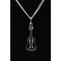 MOOYE ® - Collectie Zilveren Gitaar ketting hanger - 2