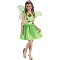 Vegaoo Groene sprookjesfee kostuum voor meisjes