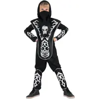 Vegaoo Doodshoofd ninja kostuum voor jongens