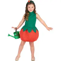 Vegaoo Aardbei outfit voor meisjes
