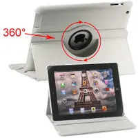 B2Ctelecom 360 Graden Draaibaar Stand Case iPad 2 3 4 Wit