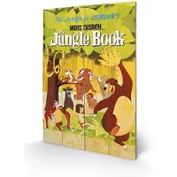 Merchandising DISNEY - Printing on wood 40X59 - The Jungle Book Jumping