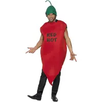 Smiffys Rode peper kostuum (rood)