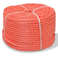 vidaXL Touw gedraaid 10 mm 100 m polypropyleen oranje