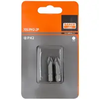 Bahco 2xbits ph 4 38 mm 5/16" | 70S/PH4-2P
