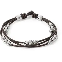 Fossil JA6068040 Bruin leren armband