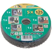 Wolfcraft 1664000 Doorslijpschijf - 125 x 22,23mm - Ijzer / Steen