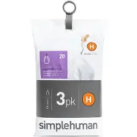 Simplehuman Vuilniszakken Code H - 30-35 Liter (60 stuks)