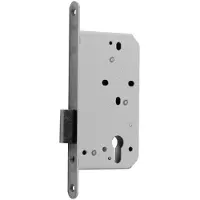 Nemef 638 Kastslot | DM60mm | voorplaat staal gelakt 20x235mm afgerond | messing nachtschoot | DR 1+2+3+4 - 9063802650