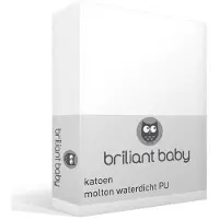 Briljant Baby Molton waterdicht PU plateau - Wit - Junior (70x150 cm)