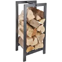 Esschert Design Esschert Haardhout Opslag Design Fancy Flames Zwart 30 X 23,5 X 59,7 Cm