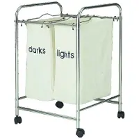 COSY&TRENDY Wasgoedsorteerder Met 2 Zakken Op Wielen