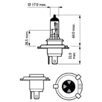 Philips 12342CTVBW Gloeilamp, verstraler