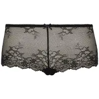 Lingadore Broekje 'DAILY LACE' zwart / transparant