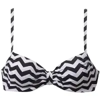 LASCANA Bikinitop 'Grace' zwart / wit