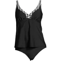 LASCANA Tankini grijs / zwart / wit