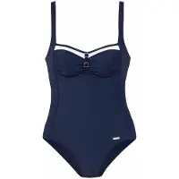 LASCANA Shaping-badpak navy / wit