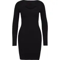 Urban Classics Gebreide jurk zwart