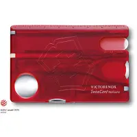 Victorinox SwissCard Nailcare Multitool 13 Functies Transparant Rood