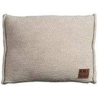 Knit Factory Uni Kussen - Beige - 60x40 cm