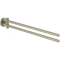 GROHE Essentials Handdoekhouder 2-Lids Nickel Geborsteld