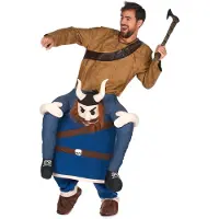 Vegaoo Man op de rug van een viking kostuum voor volwassenen