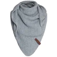 Knit Factory Coco Omslagdoek/Sjaal Junior - Licht Grijs - 140x60 cm