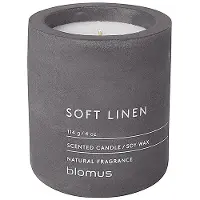 Blomus Geurkaars Fraga Soft Linen Grey Magnet 24 uur (6,5 x 8 cm)