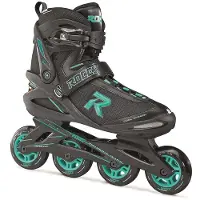 Roces Icon 80 Dames Skeelers - 4x80mm Wielen - Fitness Inline Skates - Zwart Blauw - Maat 37