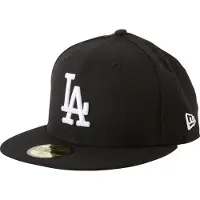 New Era Los Angeles Dodgers 59Fifty Fitted Cap Zwart Wit | 7/3.8