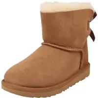 Ugg Snowboots 'Bailey Bow II' kastanjebruin / cognac / lichtbruin