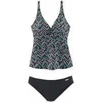 LASCANA Tankini zwart / wit