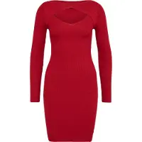 Urban Classics Gebreide jurk bourgogne