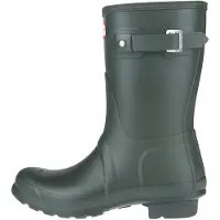 Hunter Regenlaars Women Original Short Dark Olive-Schoenmaat 40 - 41