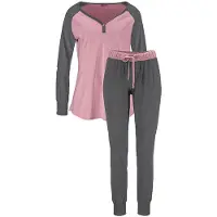 Buffalo Pyjama grijs / rosa