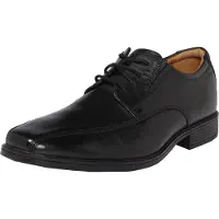Clarks Geklede Schoen Men Tilden Walk Black Leather-Schoenmaat 42,5