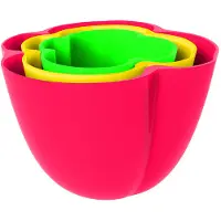 Zak!Designs schaaltjes Paprika 12 x 8 cm melamine 3 delig