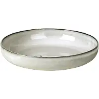 Broste Copenhagen Nordic Sand schaal ø 22,5 x 4,5 cm aardewerk wit