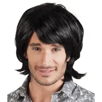 Coppens Spike zwart pruik |