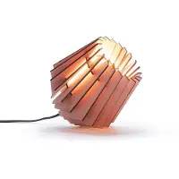 Van Tjalle en Jasper | Mini-spot tafellamp - Aged Pink | Bouwpakket | MDF (hout) | Oud Roze | E14 fitting | Laser gesneden | Sfeer licht | schemerlamp | Dutch Design