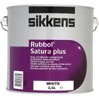 Sikkens Rubbol Satura | Zijdeglans Lakverf Buiten 2,5 LTR - Wit