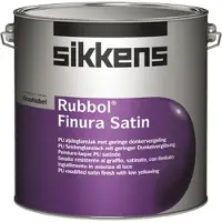 Sikkens Rubbol Finura Satin | Zijdeglans Lakverf Buiten 2,5 LTR - Wit
