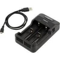 Ansmann Chargeur à piles li-ion (18650) & NiMH AA & AAA