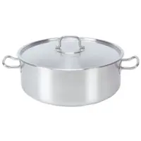 Pujadas Kookpan laag 84 ltr roestvrijstaal