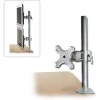 Lindy Enkele klem op korte beugel (Staaf, 20"), Monitorsteun, Zilver