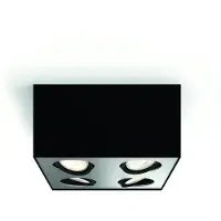 Philips Box opbouwspot - 4-lichts - zwart