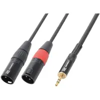 PD Connex 2x XLR (m) - 3,5mm Jack (m) audiokabel - 6 meter