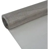 vidaXL Gaas 100x500 cm roestvrij staal zilverkleurig