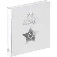 Walther design UK-206 Little Star - Babyalbum - Formaat 28x30,5 cm - Wit met zilveren folie opdruk